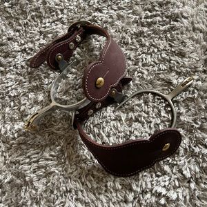 Spurs with Leather Straps